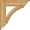Ekena Millwork Thorton Traditional Rough Sawn Bracket, Western Red Cedar, 6"W x 30"D x 30"H BKT06X30X30THR01RWR - alternate 4